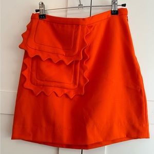 Orange Victoria Beckham for Target mini skirt